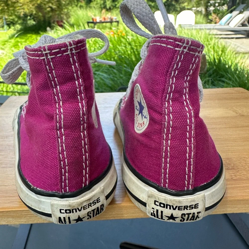 Converse All Star Infant Baby Girl Size 5 High Top Sneaker Shoes! Pink!